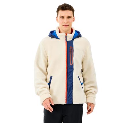 Skechers M Outdoor Fleece Full Zip Sherpa Erkek Ceket Krem Skechers M Outdoor Fleece Full Zip Sherpa Erkek Ceket Krem