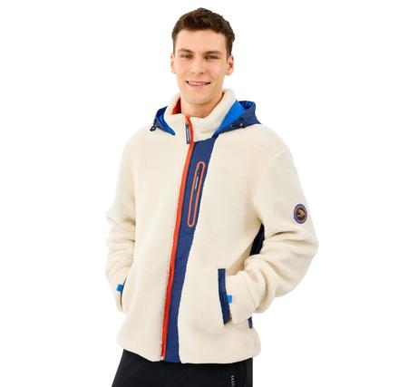Skechers M Outdoor Fleece Full Zip Sherpa Erkek Ceket Krem Skechers M Outdoor Fleece Full Zip Sherpa Erkek Ceket Krem