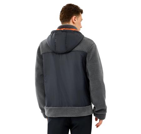 Skechers M Outdoor Fleece Full Zip Sherpa Erkek Ceket Gri