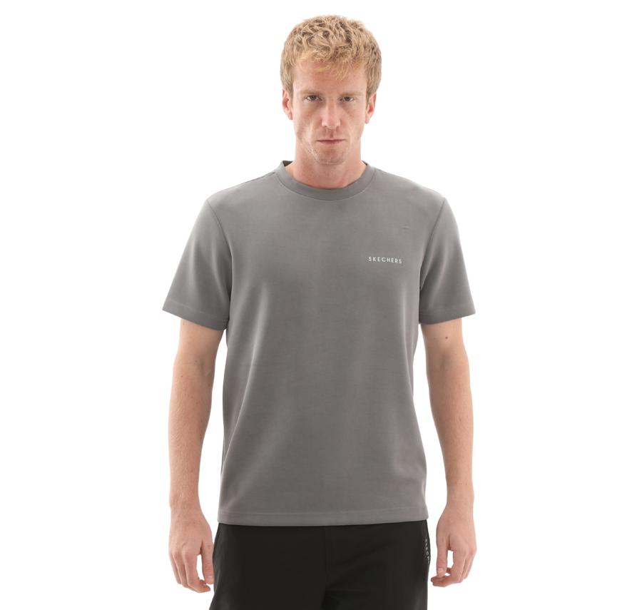 Skechers M Regular Crew Neck T-Shirt Erkek T-Shirt Gri Skechers M Regular Crew Neck T-Shirt Erkek T-Shirt Gri