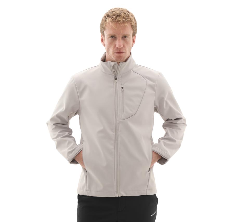 Skechers M Softshell Basic Jacket Erkek Ceket Gri Skechers M Softshell Basic Jacket Erkek Ceket Gri