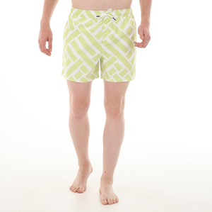 Skechers M Swimwear Printed 5 İnch Swimshort Erkek Mayo Yeşil