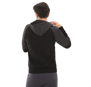 Skechers Mid Weight Fleece M Full Zip Sweatshirt Erkek Ceket Siyah