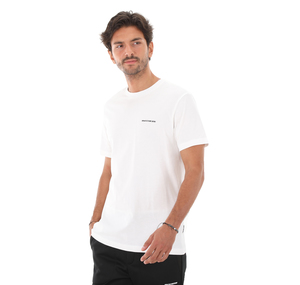 Skechers New Basics M Crew Neck T-Shirt Erkek T-Shirt Beyaz