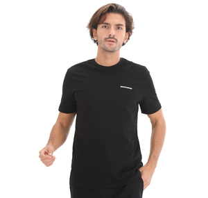 Skechers New Basics M Crew Neck T-Shirt Erkek T-Shirt Siyah