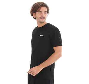 Skechers New Basics M Crew Neck T-Shirt Erkek T-Shirt Siyah