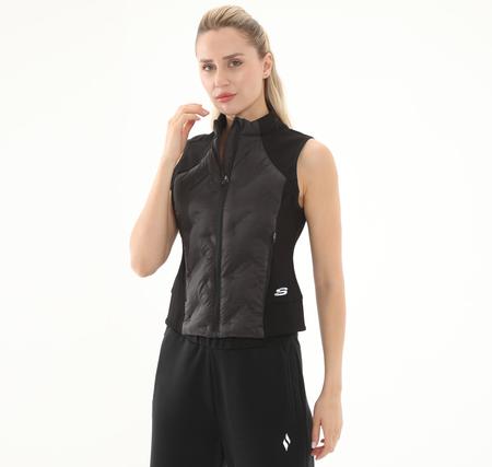 Skechers Outerwear W Padded Lightweight Vest Kadın Siyah