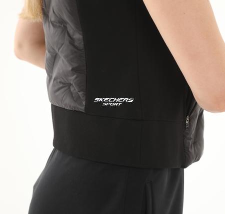 Skechers Outerwear W Padded Lightweight Vest Kadın Siyah