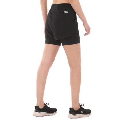 Skechers Performance Coll. W 4 İnch 2 İn 1 Short Kadın Şort Ve Kapri Siyah