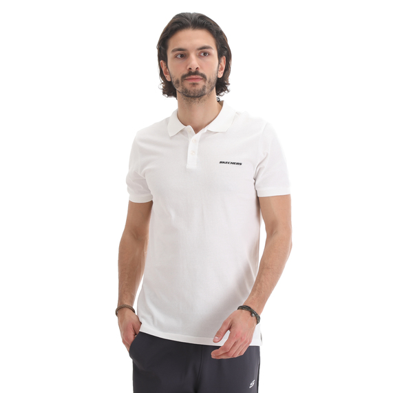 Skechers Polo M Short Sleeve Polo Erkek T-Shirt Krem Skechers Polo M Short Sleeve Polo Erkek T-Shirt Krem