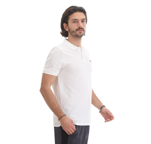 Skechers Polo M Short Sleeve Polo Erkek T-Shirt Beyaz