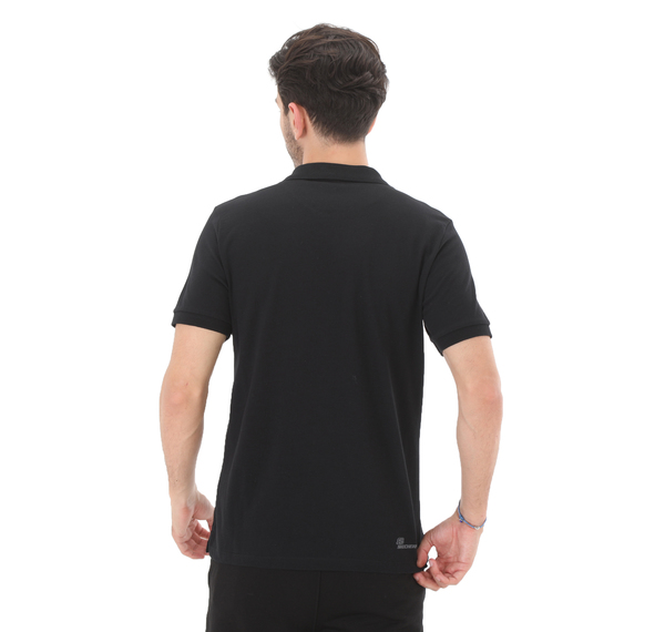 Skechers Polo M Short Sleeve Polo Erkek T-Shirt Siyah Skechers Polo M Short Sleeve Polo Erkek T-Shirt Siyah