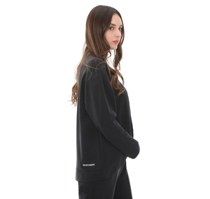 Skechers Soft Touch Kadın Sweatshirt Siyah