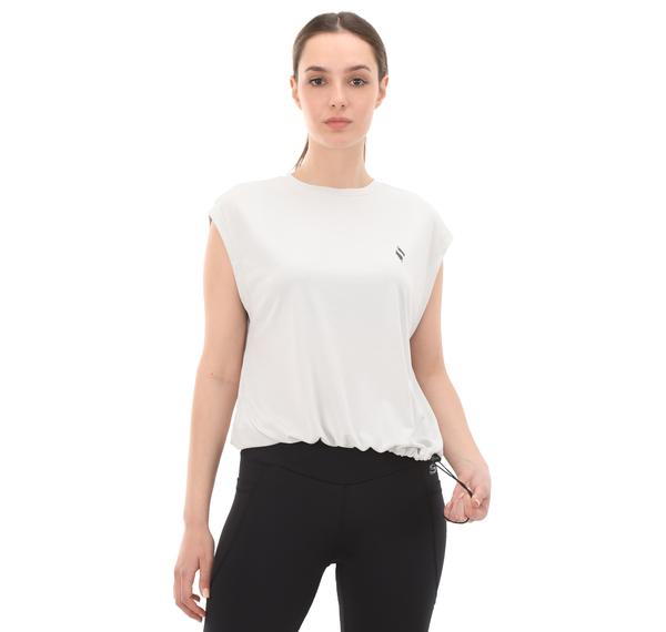 Skechers Soft Touch W Tank T-Shirt Kadın T-Shirt Beyaz Skechers Soft Touch W Tank T-Shirt Kadın T-Shirt Beyaz