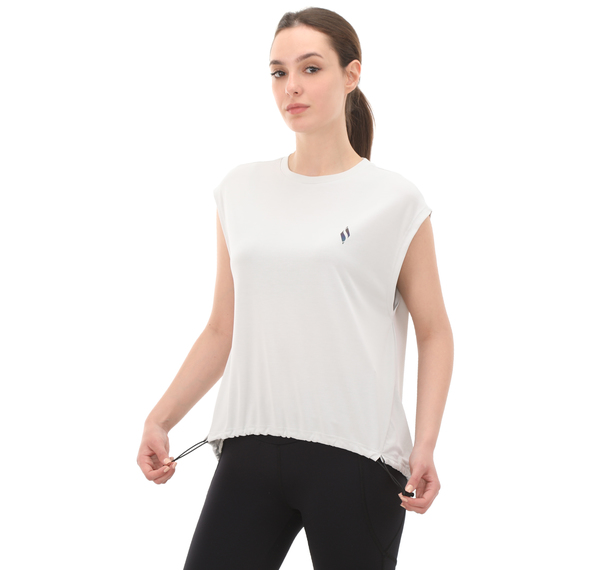 Skechers Soft Touch W Tank T-Shirt Kadın T-Shirt Beyaz Skechers Soft Touch W Tank T-Shirt Kadın T-Shirt Beyaz