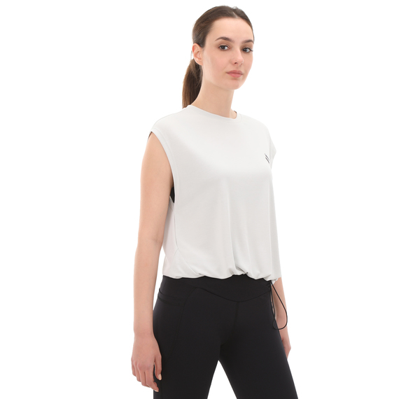 Skechers Soft Touch W Tank T-Shirt Kadın T-Shirt Beyaz Skechers Soft Touch W Tank T-Shirt Kadın T-Shirt Beyaz