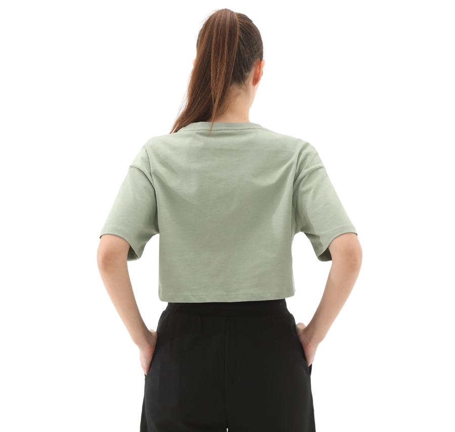 Skechers W Crop Fit Graphic Tee T-Shirt Kadın T-Shirt Yeşil Skechers W Crop Fit Graphic Tee T-Shirt Kadın T-Shirt Yeşil