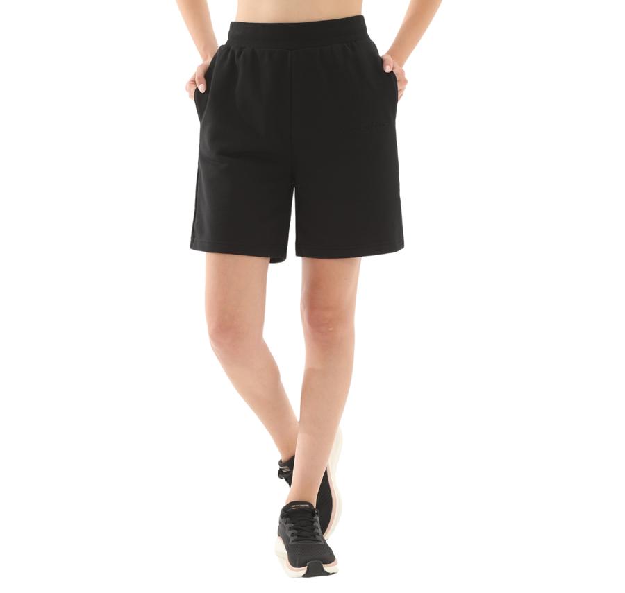 Skechers W Essential 5 Inch Sweatshort Kadın Şort Ve Kapri Siyah Skechers W Essential 5 Inch Sweatshort Kadın Şort Ve Kapri Siyah