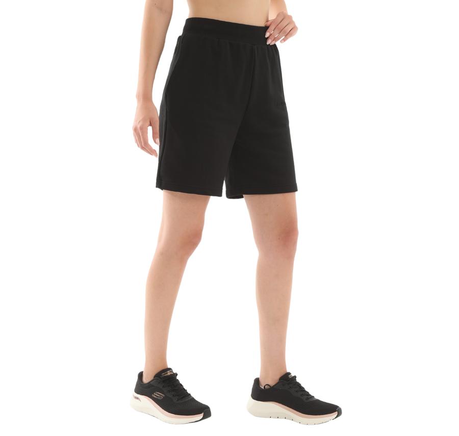 Skechers W Essential 5 Inch Sweatshort Kadın Şort Ve Kapri Siyah Skechers W Essential 5 Inch Sweatshort Kadın Şort Ve Kapri Siyah