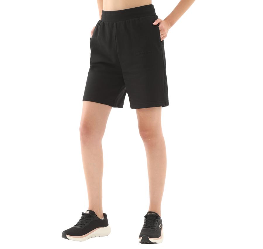 Skechers W Essential 5 Inch Sweatshort Kadın Şort Ve Kapri Siyah Skechers W Essential 5 Inch Sweatshort Kadın Şort Ve Kapri Siyah