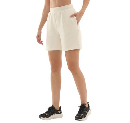Skechers W Essential 5 Inch Sweatshort Kadın Şort Ve Kapri Beyaz