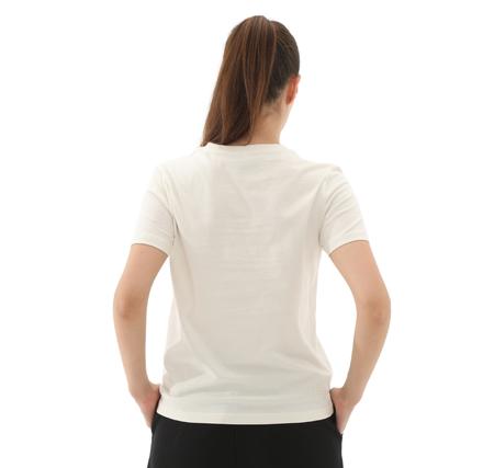 Skechers W Essential Crewneck T-Shirt Erkek T-Shirt Beyaz