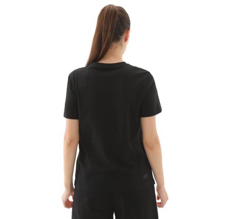 Skechers W Essential Crewneck T-Shirt Erkek T-Shirt Siyah