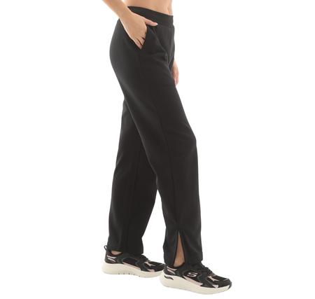 Skechers W Essential Wide Leg Regular Fit Sweatpant Kadın Siyah Skechers W Essential Wide Leg Regular Fit Sweatpant Kadın Siyah