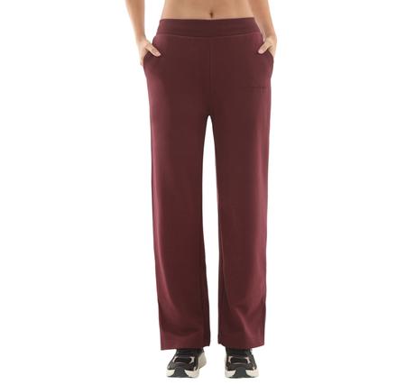 Skechers W Essential Wide Leg Regular Fit Sweatpant Kadın Bordo Skechers W Essential Wide Leg Regular Fit Sweatpant Kadın Bordo