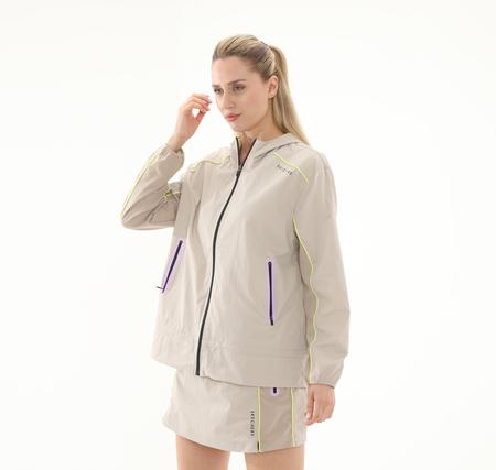 Skechers W Fullzip Jacket Kadın Ceket Krem