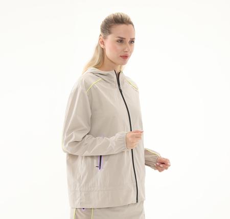 Skechers W Fullzip Jacket Kadın Ceket Krem