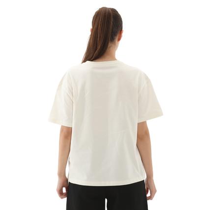 Skechers W Graphic Tee Loose Fit T-Shirt Kadın T-Shirt Beyaz