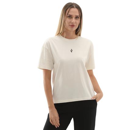 Skechers W Light Fabric T-Shirt Kadın Beyaz Skechers W Light Fabric T-Shirt Kadın Beyaz