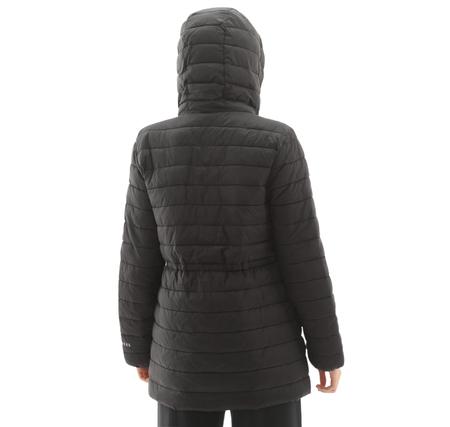 Skechers W Light Weight Quilted Jacket Kadın Mont Siyah