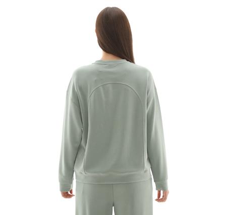 Skechers W Lounge Loose Crew Neck Sweatshirt Kadın Sweatshirt Yeşil