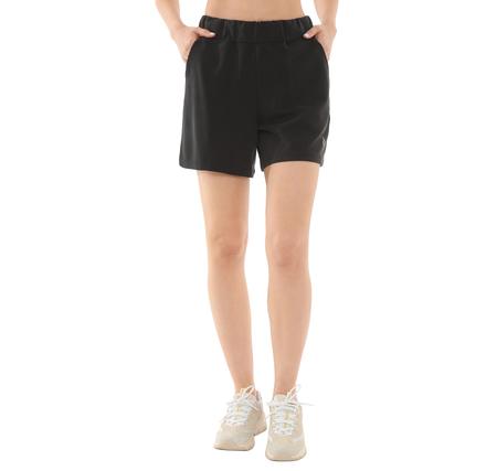 Skechers W Lounge Regular 5 Inch Sweatshort Kadın Şort Ve Kapri Siyah