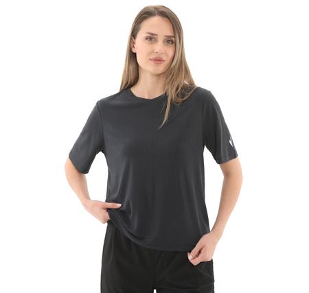Skechers W Lounge Regular Crew Neck T-Shirt Kadın T-Shirt Siyah