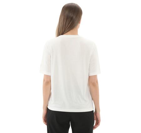 Skechers W Lounge Regular Crew Neck T-Shirt Kadın T-Shirt Beyaz