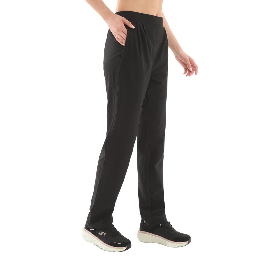 Skechers W Micro Wide Leg Pant Kadın Eşofman Altı Siyah Skechers W Micro Wide Leg Pant Kadın Eşofman Altı Siyah