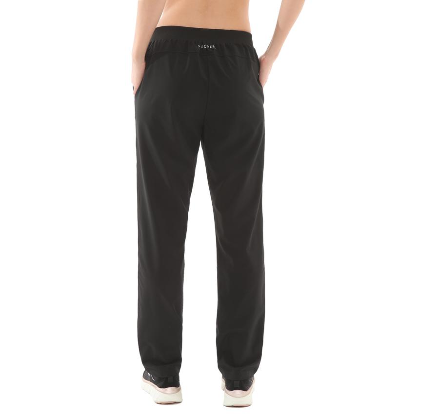 Skechers W Micro Wide Leg Pant Kadın Eşofman Altı Siyah Skechers W Micro Wide Leg Pant Kadın Eşofman Altı Siyah