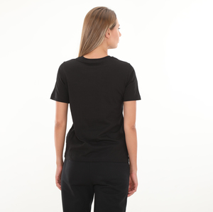 Skechers W New Basics Crew Neck T-Shirt Kadın T-Shirt Siyah