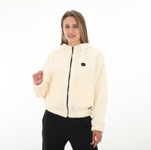 Skechers W Outdoor Fleece Hz Sherpa Sweatshirt Kadın Ceket Beyaz