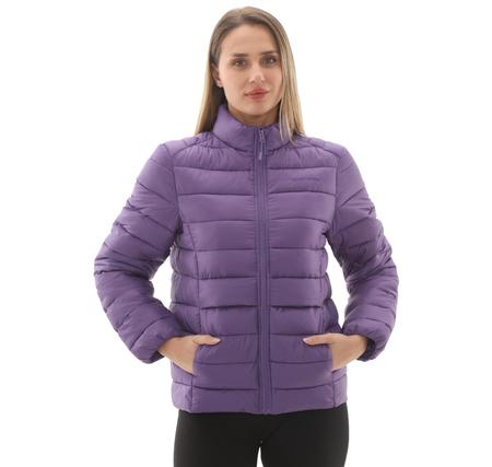 Skechers W Outerwear Pop Up Detailed Padded Jacket Kadın Ceket Mor Skechers W Outerwear Pop Up Detailed Padded Jacket Kadın Ceket Mor