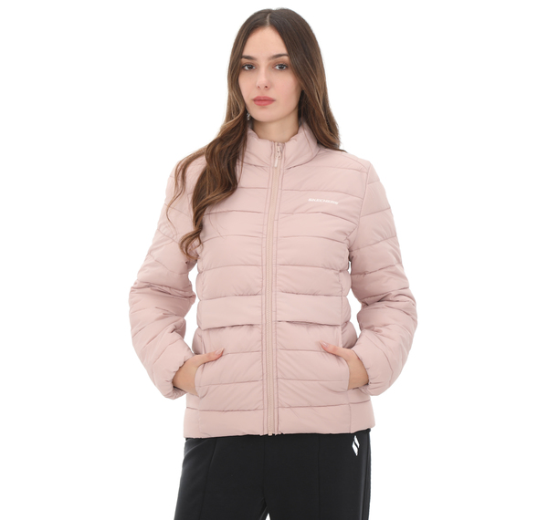 Skechers W Outerwear Pop Up Detailed Padded Jacket Kadın Ceket Pembe Skechers W Outerwear Pop Up Detailed Padded Jacket Kadın Ceket Pembe