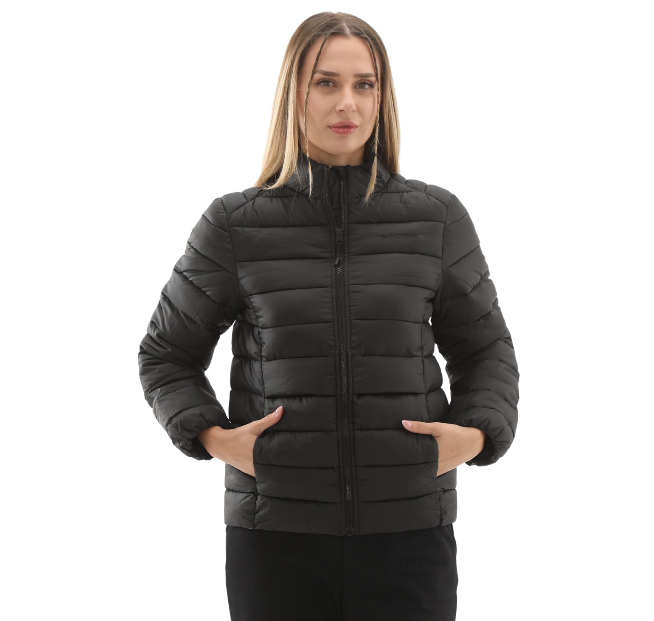 Женская куртка Skechers W Outerwear Pop Up Detailed Padded