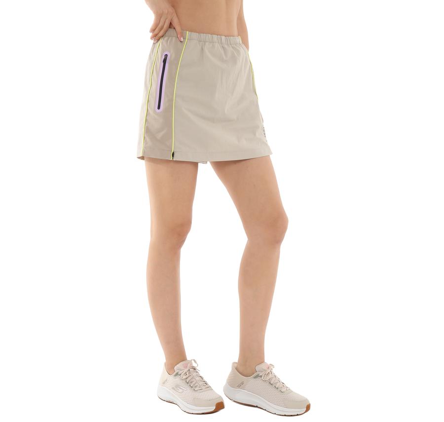 Skechers W Skort Short Kadın Elbise - Etek Krem Skechers W Skort Short Kadın Elbise - Etek Krem