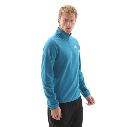 The North Face M Glacıer Fleece 1-4 Zıp Jacket Erkek Ceket Mavi