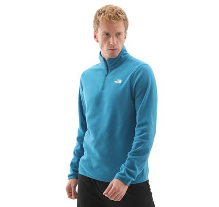 The North Face M Glacıer Fleece 1-4 Zıp Jacket Erkek Ceket Mavi