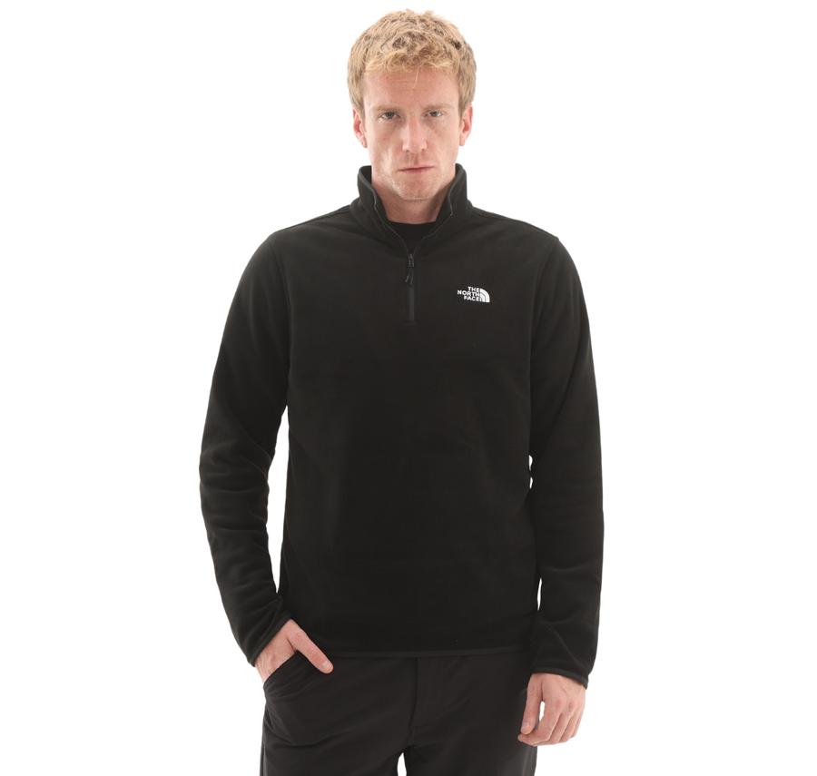 The North Face M Glacıer Fleece 1-4 Zıp Jacket Erkek Ceket Siyah The North Face M Glacıer Fleece 1-4 Zıp Jacket Erkek Ceket Siyah
