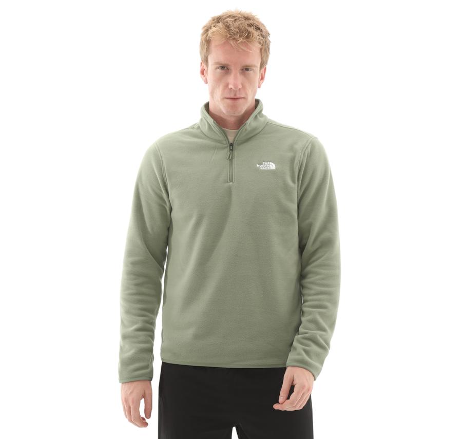 The North Face M Glacıer Fleece 1-4 Zıp Jacket Erkek Sweatshirt Haki The North Face M Glacıer Fleece 1-4 Zıp Jacket Erkek Sweatshirt Haki